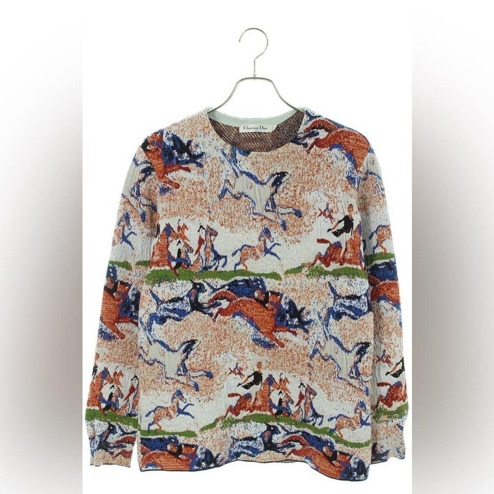 Christian Dior Toile de Jouy Knit Sweater – Size 4